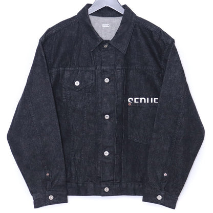 SEQUEL × FRAGMENT 26SS One Washed Denim Jacket Black Size M