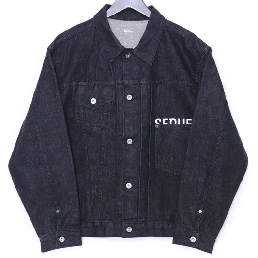 SEQUEL × FRAGMENT 26SS One Washed Denim Jacket Black Size M