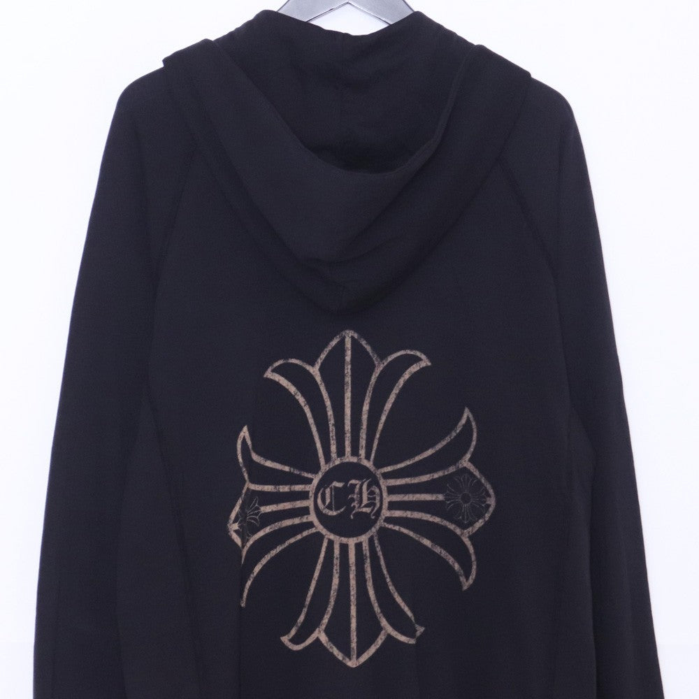 CHROME HEARTS Old CH Plus Dagger Zip Hoodie Black Size L