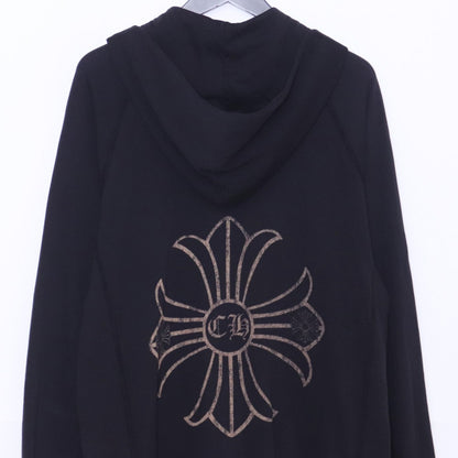 CHROME HEARTS Old CH Plus Dagger Zip Hoodie Black Size L