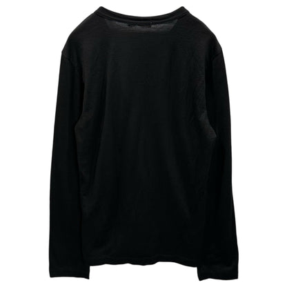 COMME des GARCONS 2000s Zip Wool Cardigan Black Size FREE