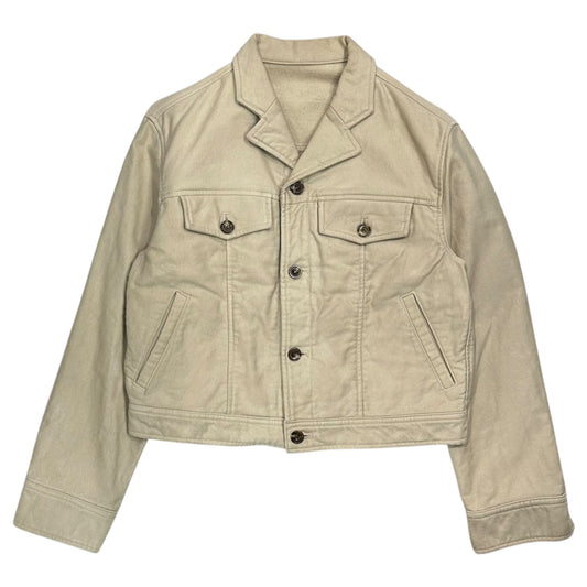 i.s. ISSEY MIYAKE 93AW Vintage Short Jacket Beige Size M