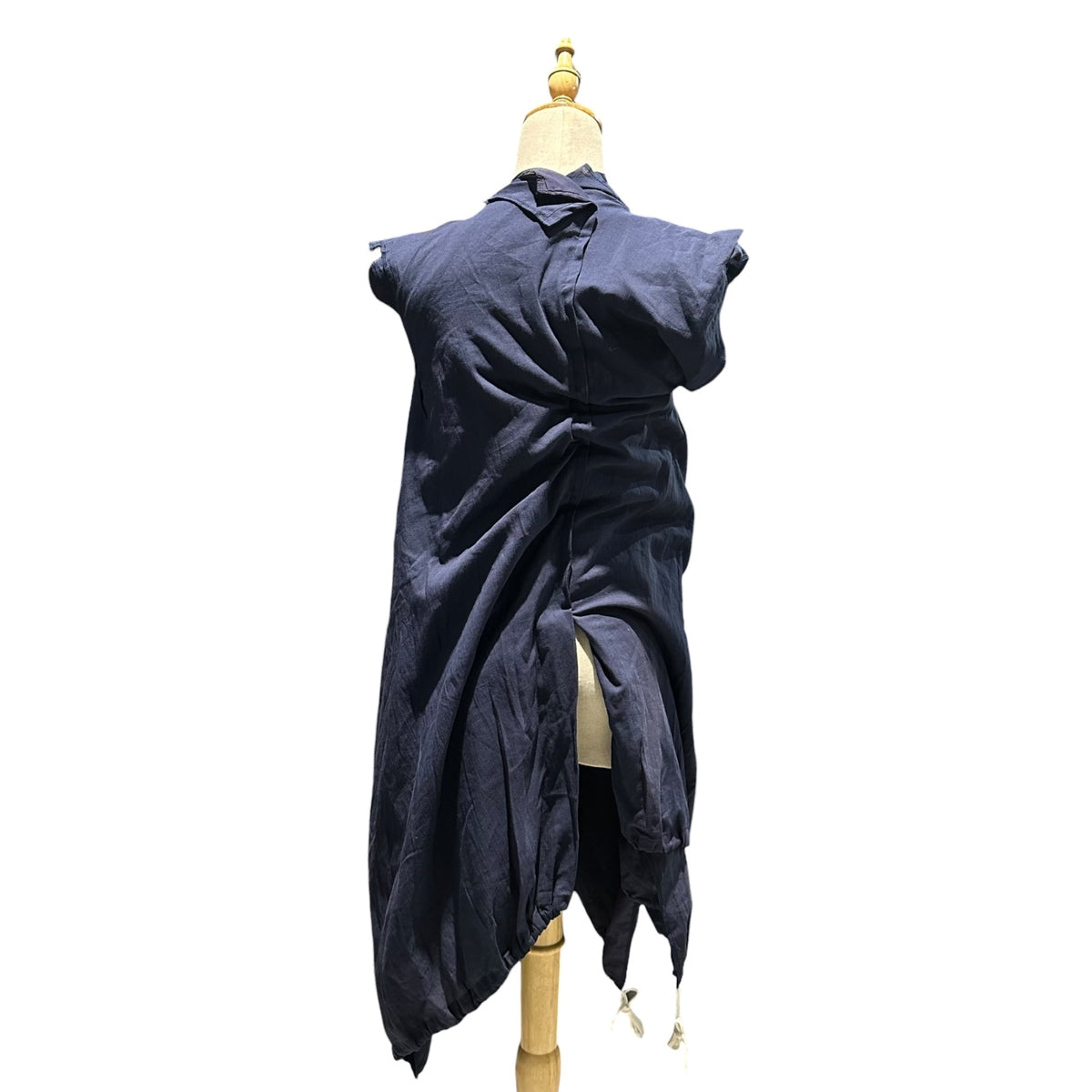 COMME des GARCONS 08SS Hem Drawstring Dress Navy Size SS