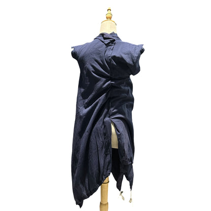 COMME des GARCONS 08SS Hem Drawstring Dress Navy Size SS