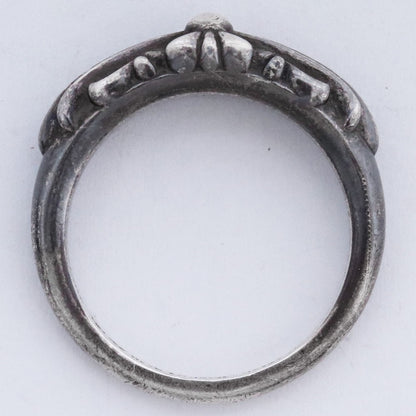 CHROME HEARTS Baby Classic Floral Ring Silver Size ONE SIZE