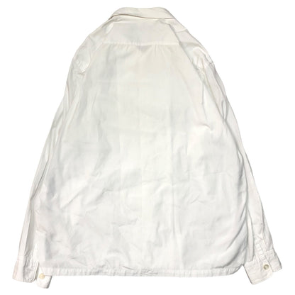 COMME des GARCONS HOMME 90s Wool Piping Shirt White