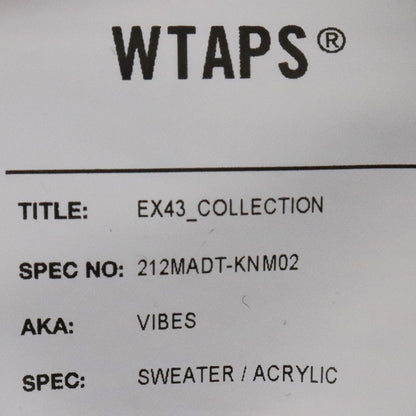 WTAPS 21AW Vibes Acrylic Sweater Black Size 03