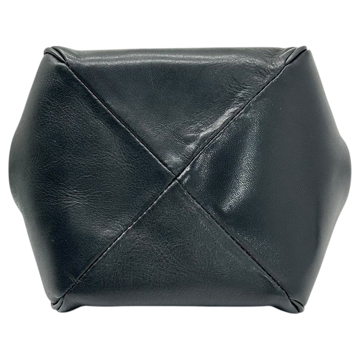 Y's Leather Chain Shoulder Clasp Pouch Black Size FREE