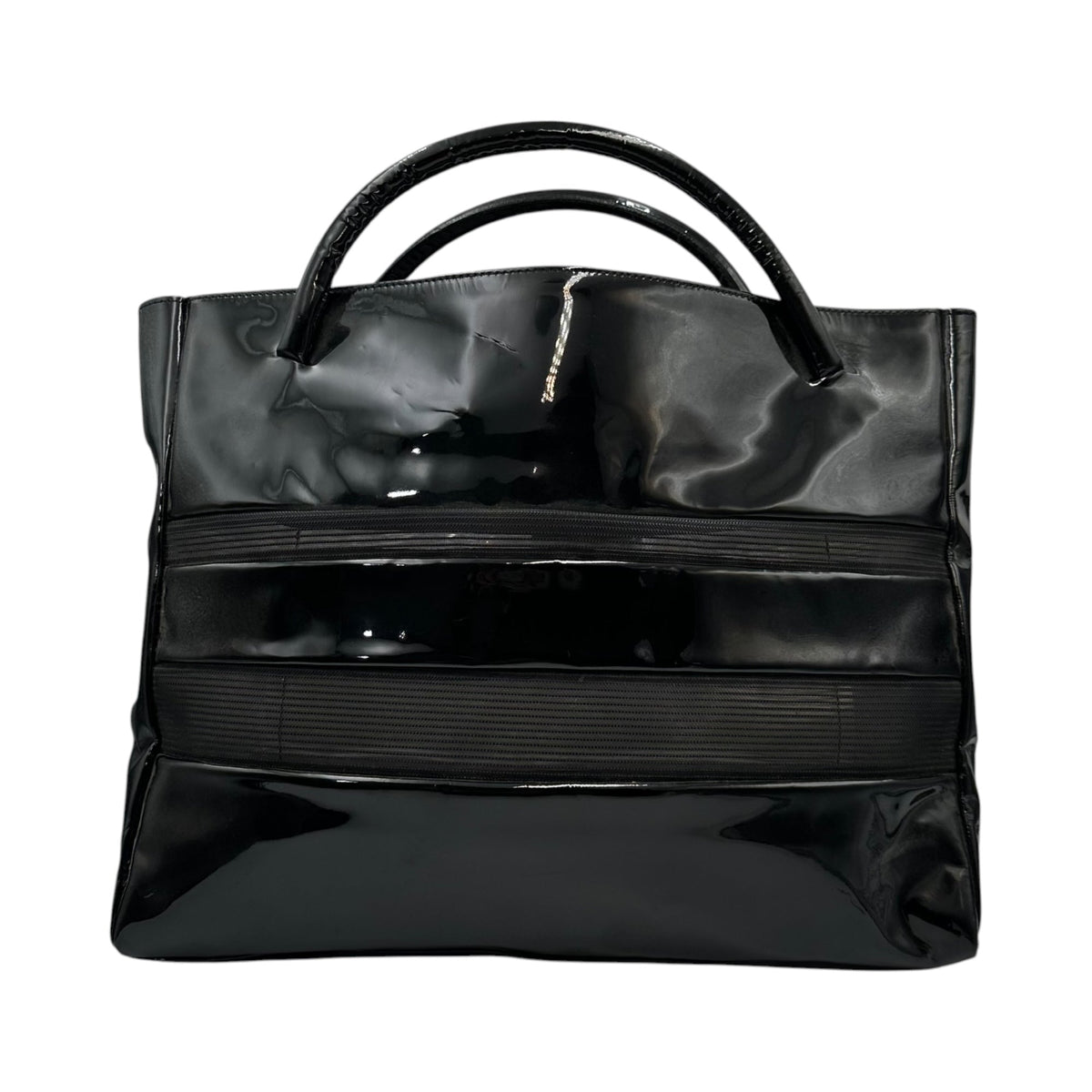 COMME des GARCONS Mesh-Paneled Handbag Black Size FREE