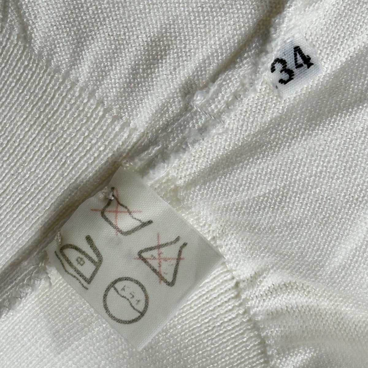 CHANEL Vintage S/S Chanel-Logo Knit Sweater Size 34