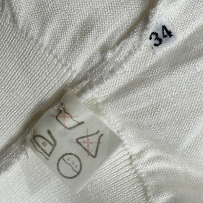 CHANEL Vintage S/S Chanel-Logo Knit Sweater Size 34