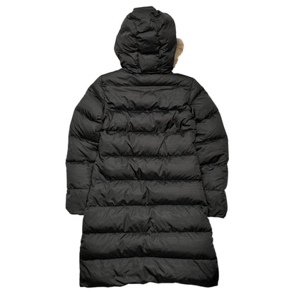 MONCLER MELINA Fur Hooded Long Down Coat Size 0
