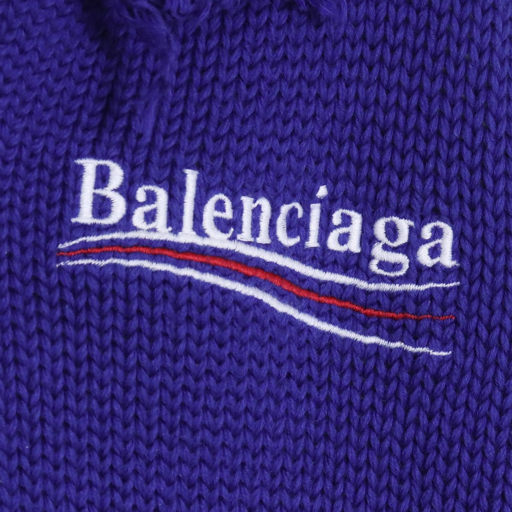 BALENCIAGA 21AW Political Campaign Hoodie Blue Size S