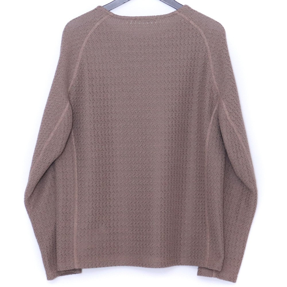 OPPOSE DUALITY 25AW Russel Long Sleeve Sweater Beige Size 44