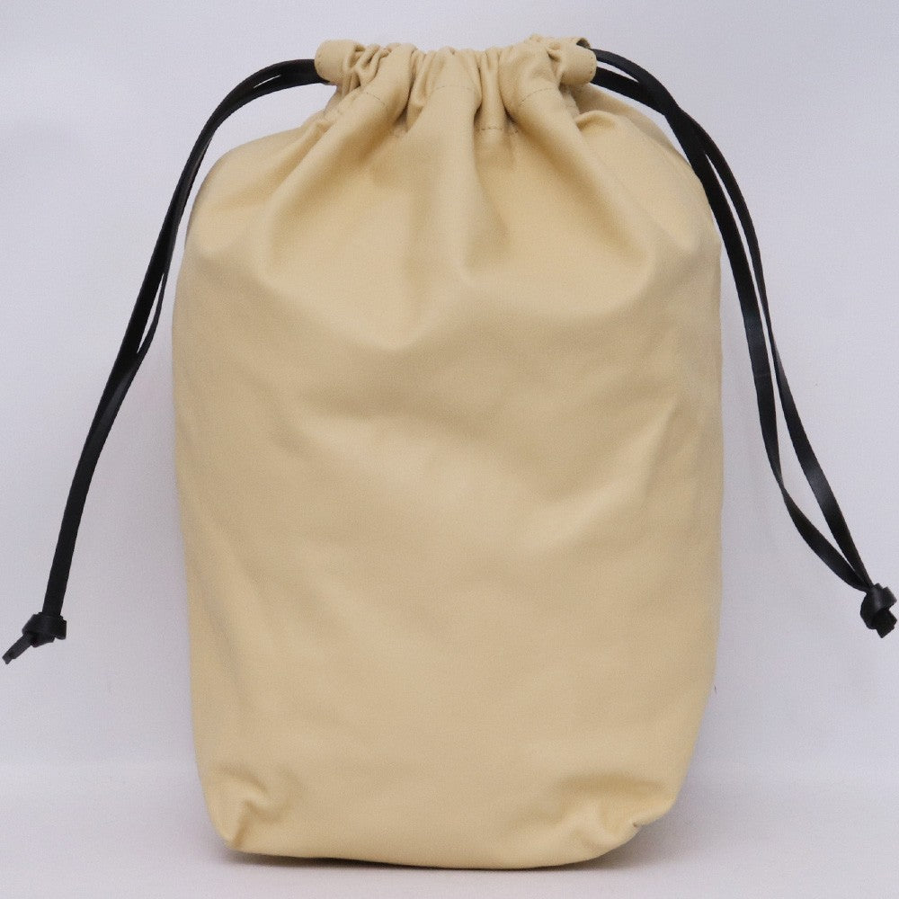 JIL SANDER CURVE BUCKET MD Leather Bag Black Size ONE SIZE