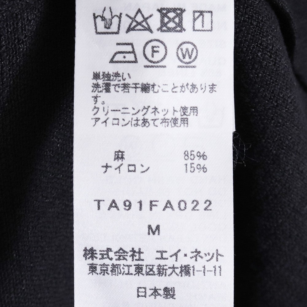 TAC TAC Linen Yukata Coat Black Size M