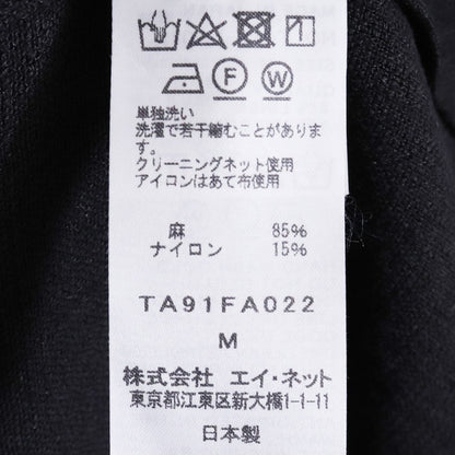 TAC TAC Linen Yukata Coat Black Size M