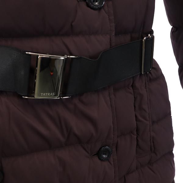 TATRAS Waist Belt Down Coat Brown Size 2