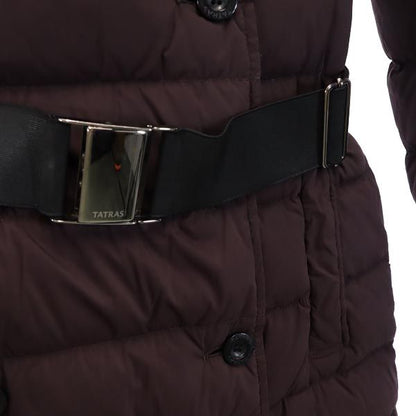 TATRAS Waist Belt Down Coat Brown Size 2