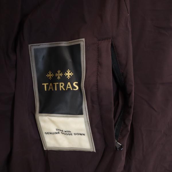 TATRAS Waist Belt Down Coat Brown Size 2