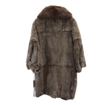 Sov. Rabbit Fur Coat Brown