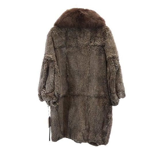 Sov. Rabbit Fur Coat Brown