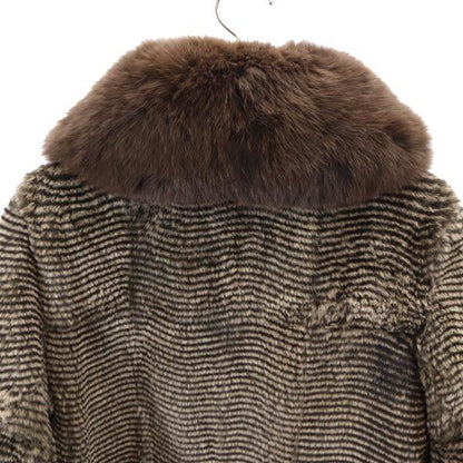 Sov. Rabbit Fur Coat Brown