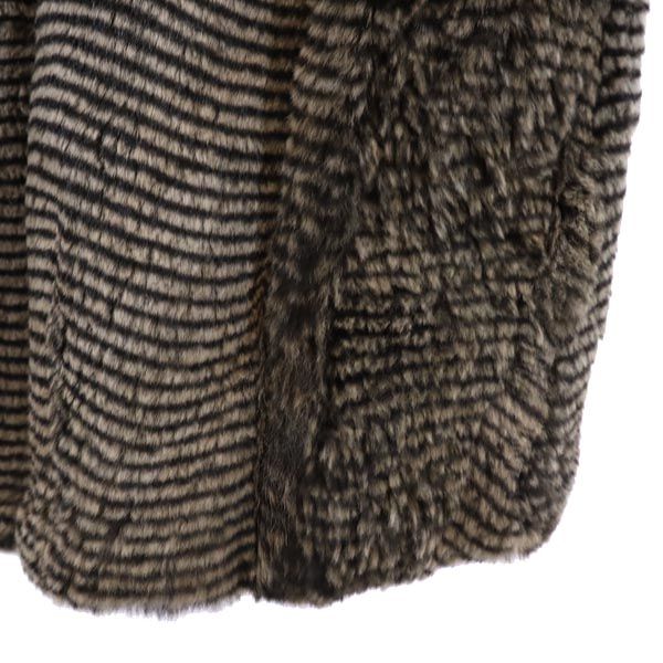 Sov. Rabbit Fur Coat Brown