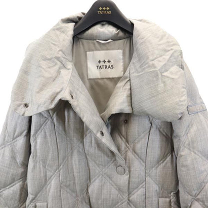 TATRAS Long Sleeve Down Coat Gray Size JP 3