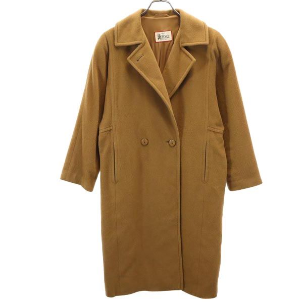 Herno Italian Long Sleeve Wool Coat Brown