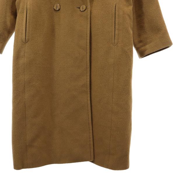 Herno Italian Long Sleeve Wool Coat Brown