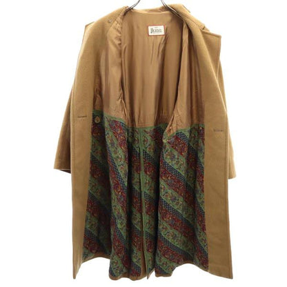 Herno Italian Long Sleeve Wool Coat Brown