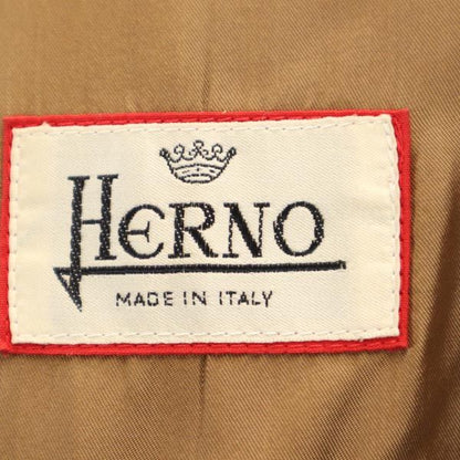 Herno Italian Long Sleeve Wool Coat Brown