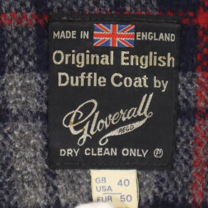 Gloverall 60s 70s Vintage Duffle Coat Check Lining Size 40