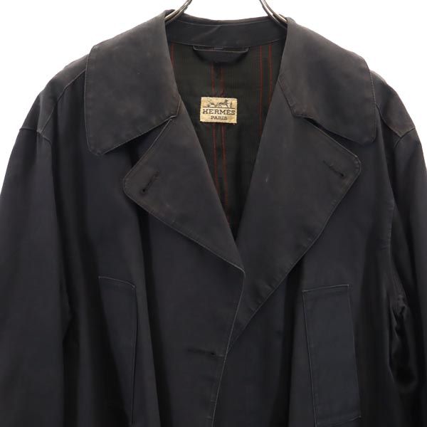 HERMES Chesterfield Coat Black