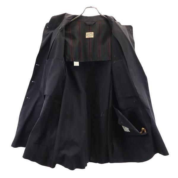 HERMES Chesterfield Coat Black