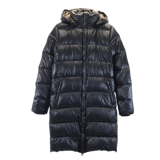 DUVETICA Hooded Down Coat Black Size 42