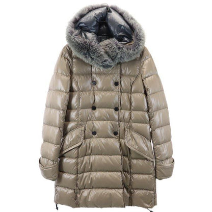 DUVETICA Brown Down Coat Size 42