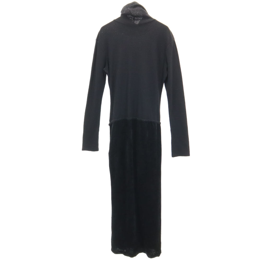 Y's 80s Vintage Black Turtleneck Dress