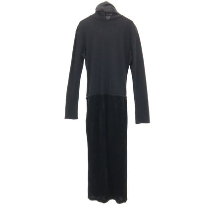 Y's 80s Vintage Black Turtleneck Dress