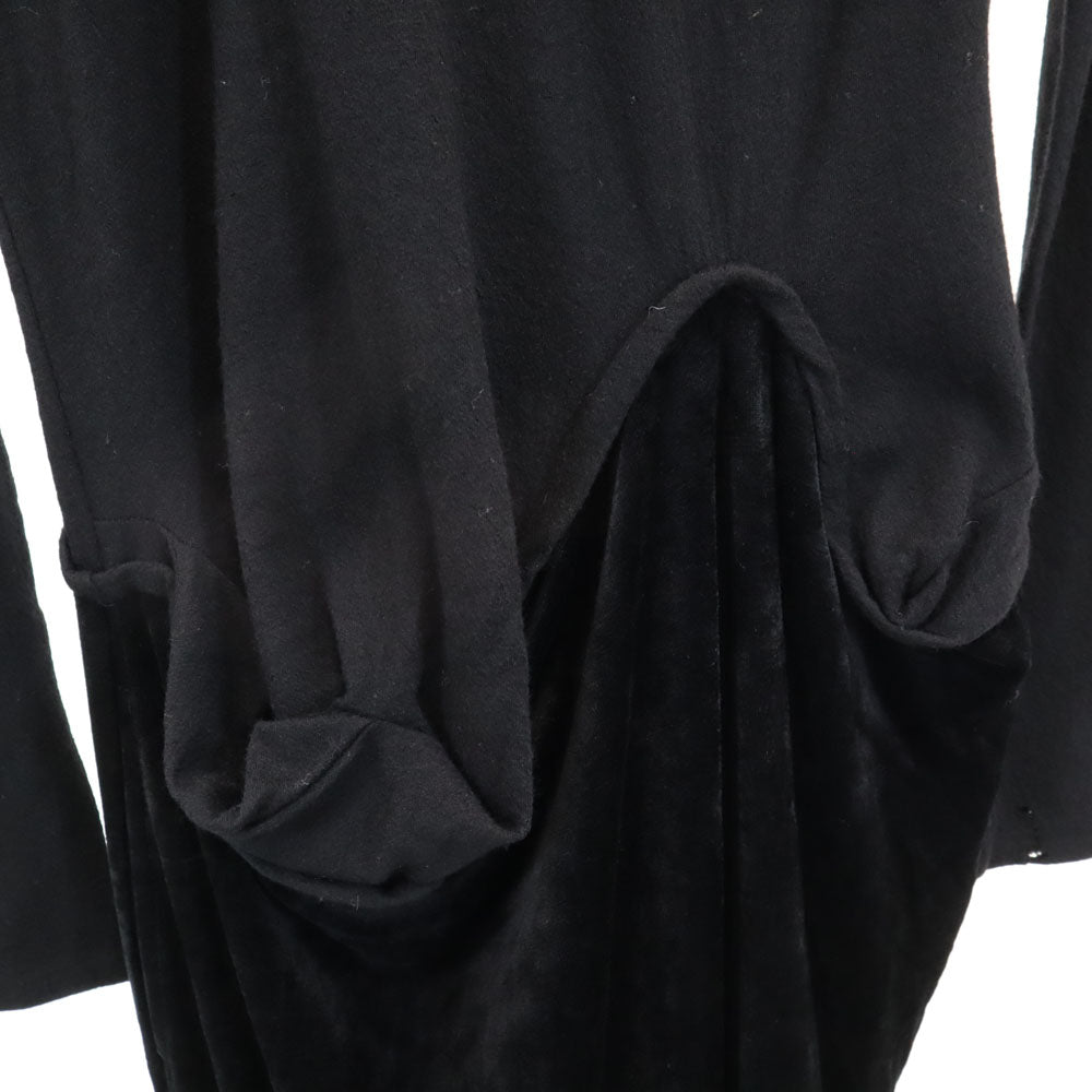 Y's 80s Vintage Black Turtleneck Dress