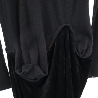 Y's 80s Vintage Black Turtleneck Dress