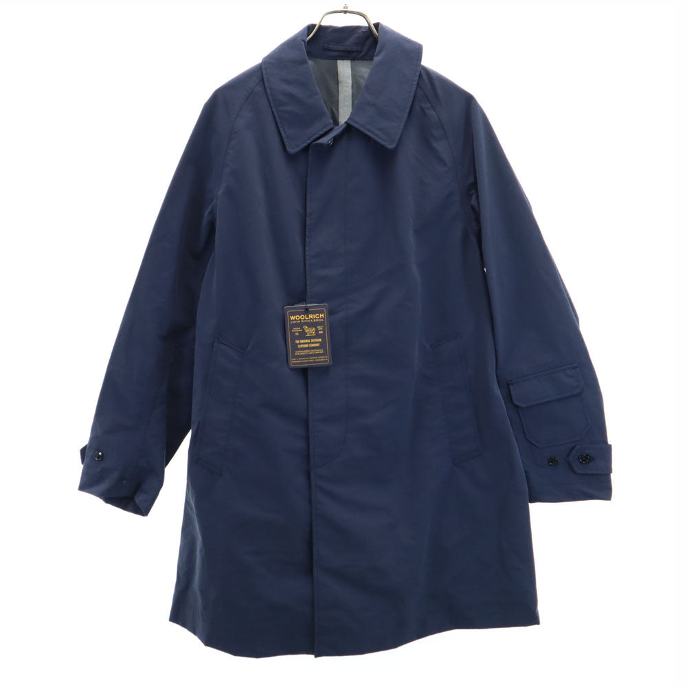 WOOLRICH Made in Japan Nylon Balmacaan Coat Navy Size M
