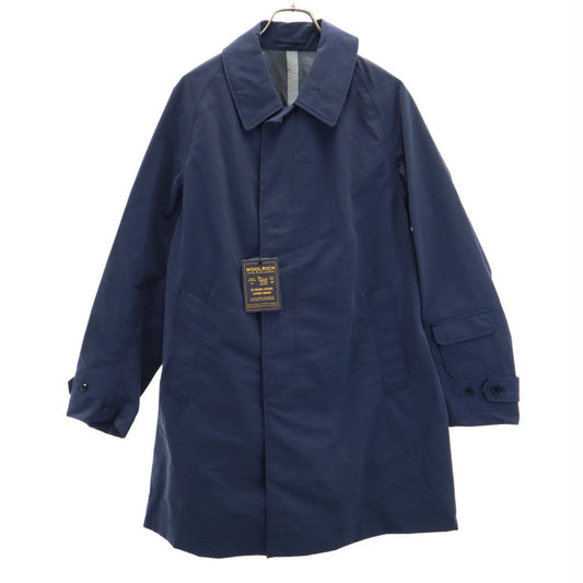 WOOLRICH Made in Japan Nylon Balmacaan Coat Navy Size M