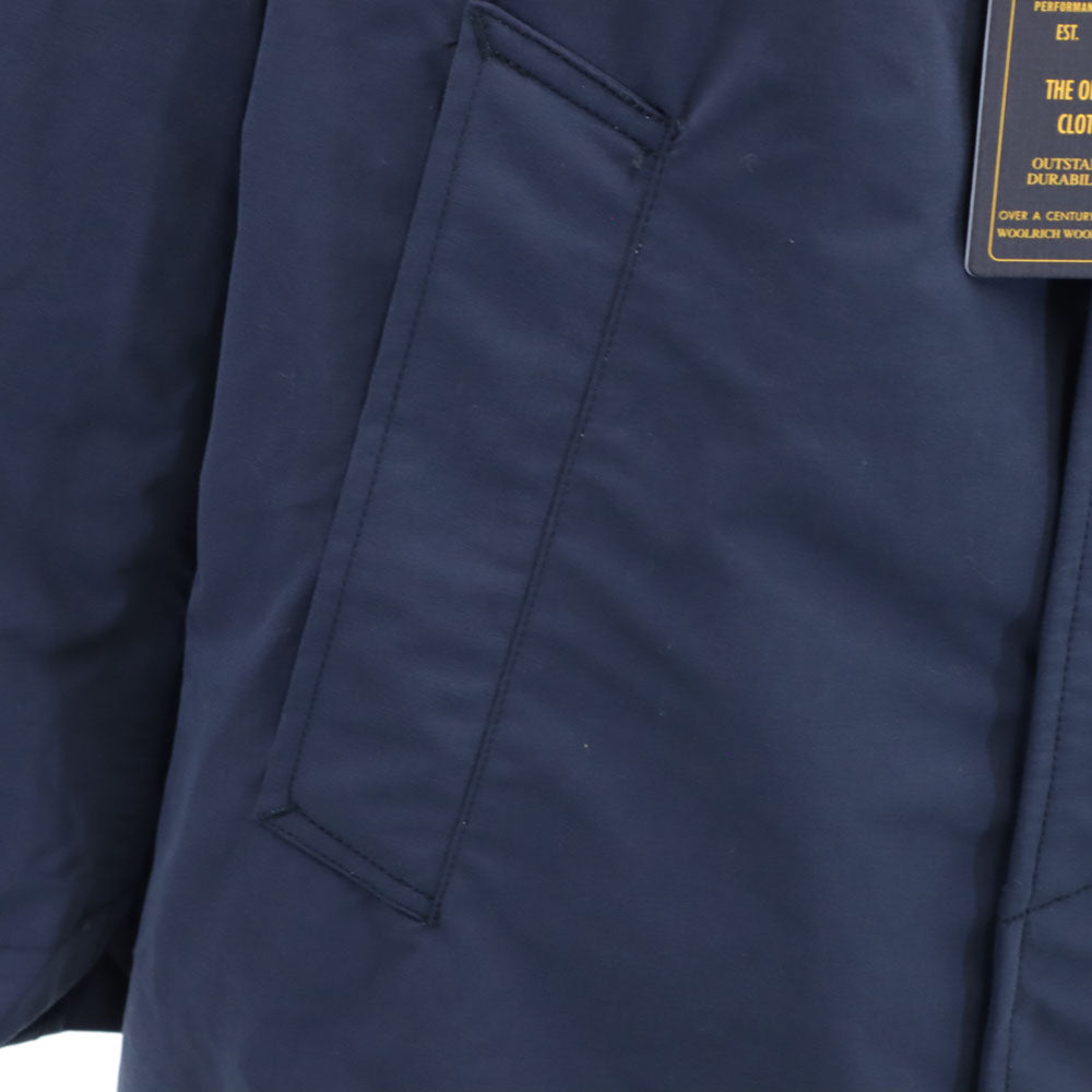 WOOLRICH Made in Japan Nylon Balmacaan Coat Navy Size M