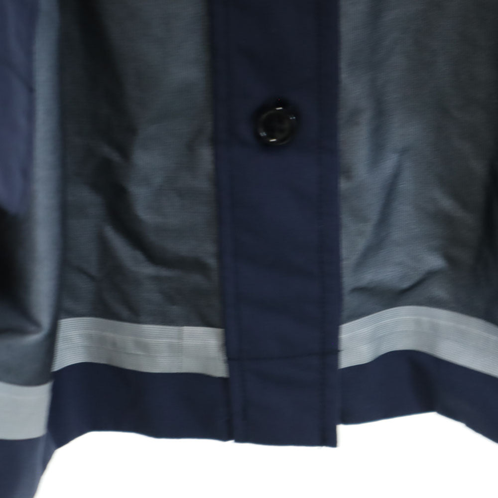WOOLRICH Made in Japan Nylon Balmacaan Coat Navy Size M
