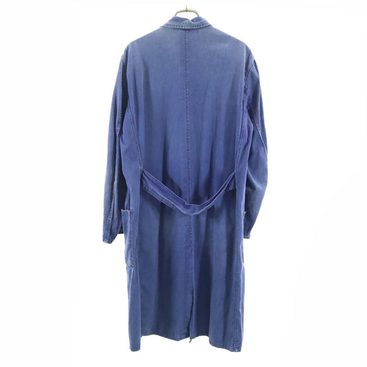EURO WORK 70s Vintage Dungaree Coat Blue Size XL