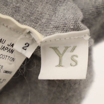Y's Long Sleeve Cardigan Gray Size 2