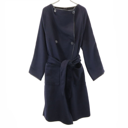 THURIUM Reversible Long Sleeve Wool Coat Navy Size 38