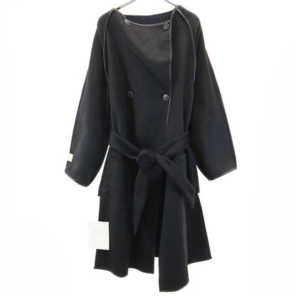 THURIUM Reversible Long Sleeve Wool Coat Navy Size 38